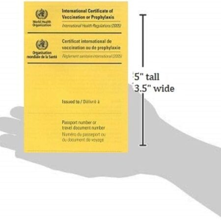 International Certificate of Vaccination with Vinyl Document Holder - World Health Organization