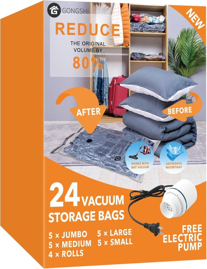 Vacuum Bags for Travel - Save Space with Compression